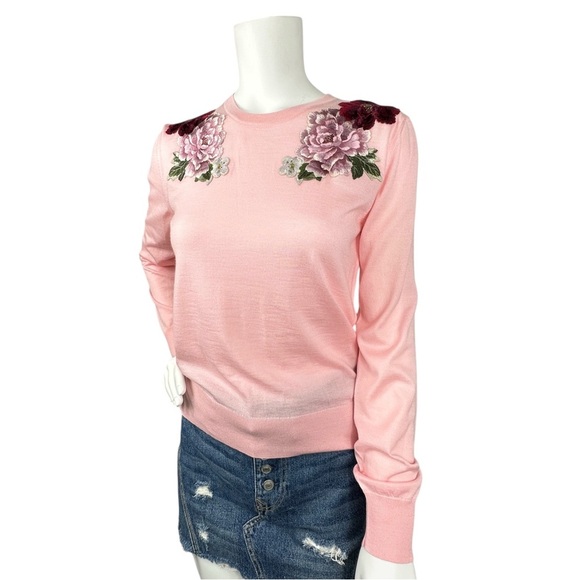 Dolce & Gabbana Pink Floral Sweater - Picture 8 of 13